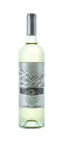 Bottle of Cielo Abierto, Mexican white from San Luis Potosí.