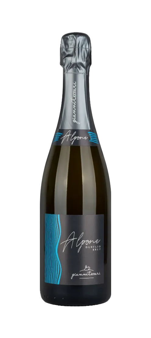 Bottle of Giannitessari Durello, Italian sparkling wine from Veneto.