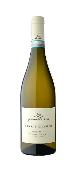 Bottle of Giannitessari Pinot Grigio, Italian white from Veneto.