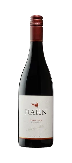 Bottle of Hann Pinot Noir, Californian red.